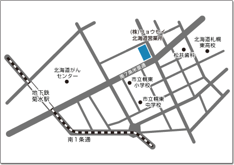 北海道営業所地図