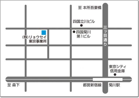 通信システム事業部・東京事業所地図