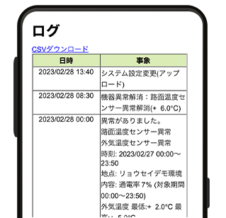 ログ記録